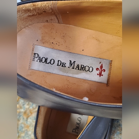 Paolo De Marco Genuine Alligator Men's Shoes Size 16 M, Dark Blue - Picture 4 of 6